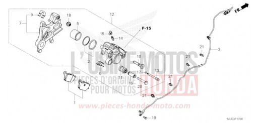 ETRIER DE FREIN ARRIERE XL750P de 2023